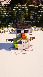 This snowman house makes any snow biome feel magical
