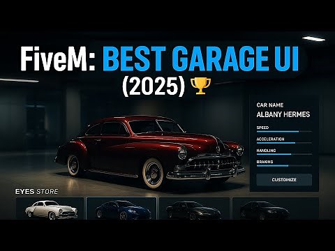 ✨ BEST FREE FiveM Garage (2025 NEW UI!) ESX/QBCore