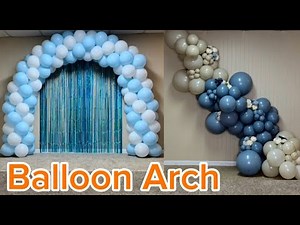 Two Ways to Make a Balloon Arch Without a Stand