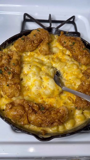 Delicious Crispy Honey Garlic Chicken Tenders & Mac and Cheese Recipe