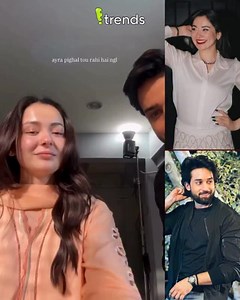 39K views · 24K reactions | Hania Aamir and Bilal Abbas Khan share a quick, playful moment on the sets of Meri Zindagi Hai Tu, giving a glimpse of the laughter behind the scenes. | E Trends | Facebook