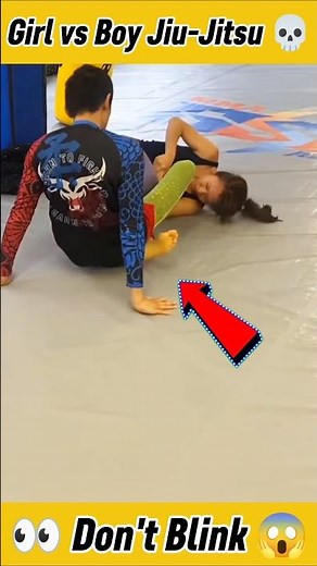 Girl vs Boy Submission 💪| No one Saw This is Coming 😱| #bjj #grappling #mma