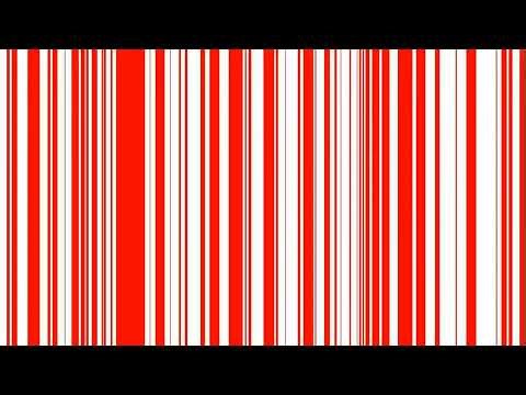 Red Barcode Strip Effect (4 Hours) | Glitch Scan Lines Background | Loop Animation #video
