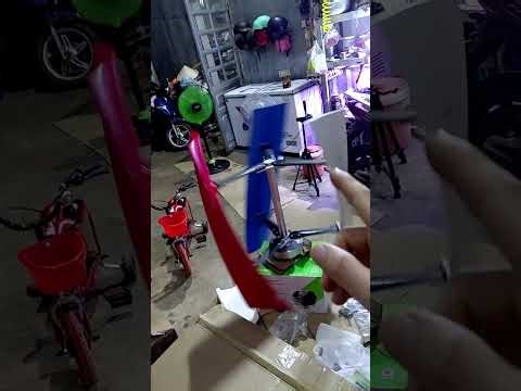 Vertical axis wind generator – Compact but surprisingly powerful!” #windenergy #windgenerator