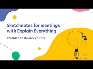 📣 WEBINAR: Sketchnotes for Meetings using an Interactive Whiteboard