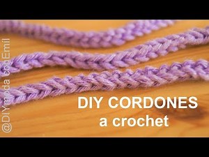 How to crochet a cord step by step, easy and quick