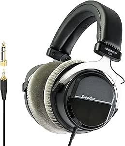 Superlux HD660PRO 32Ω Closed-Back Studio Headphones for Recording, Black | For creators and everyday listeners on laptops, tablets or studio gear; 32Ω driveability, 40mm drivers and closed-back focus.
