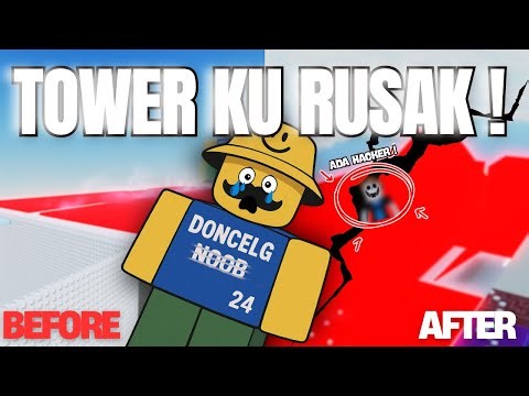 My Tower Was Destroyed by Hackers (Robux Giveaway Event!!) #roblox #video