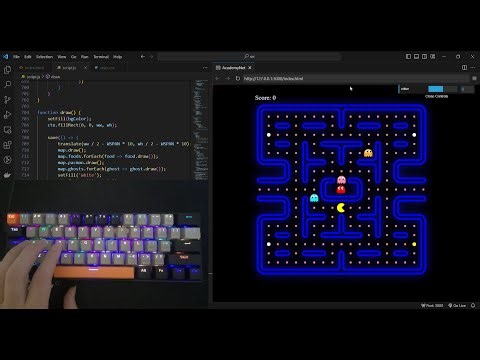 ASMR Programming - Coding Pacman - No Talking