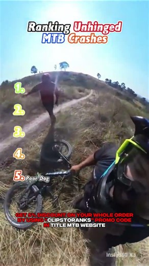 Ranking the Craziest MTB Wipeouts #mountainbike #fails