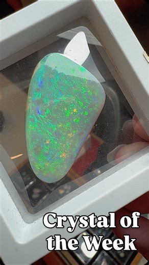 ✨ Crystal of the Week: Opal ✨ A gemstone that captures rainbows within — Opal is pure magic in mineral form. 💎 What it is: Opal is a hydrated form of silica, known for its incredible “play of colour” — that mesmerizing dance of shifting hues as light moves across its surface. 🌏 Where it’s found: Australia is home to around 95% of the world’s opal, especially from regions like Coober Pedy, Lightning Ridge, and Andamooka. Other sources include Ethiopia, Mexico, and Brazil. 🌈 The different types
