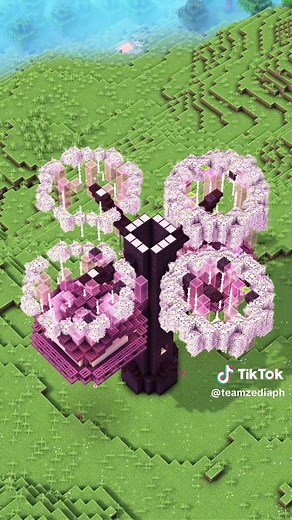 Minecraft Cherry Treehouse Tutorial — Cute Cherry Blossom House