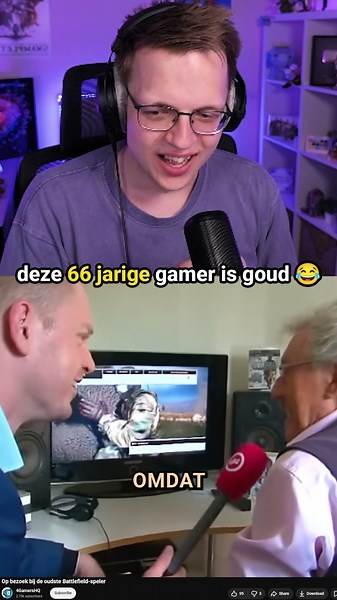 Deze Gamende Opa Van 66 Jaar Is Geweldig😂