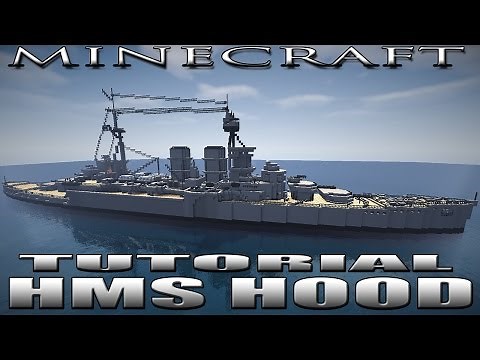 Minecraft Battleship Tutorial (HMS HOOD TUTORIAL)