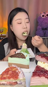 455K views · 13K reactions | Chocolate Moist Whipped Crepe Cake Strawberry Jam Crepe Cake | Dessha Asmr | Sho-sha Asmr | Facebook