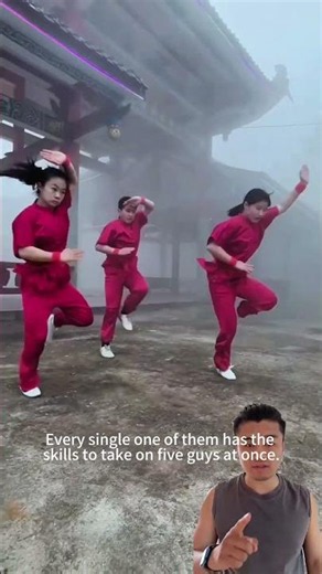 Every single one of them has the skills to take on five guys at once #kungfu #martialarts