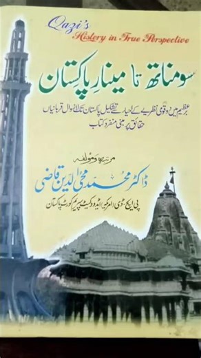 A grand reference book Somnath ta Minar e Pakistan Tarikh e Pakistan pr ek munfrid kitab