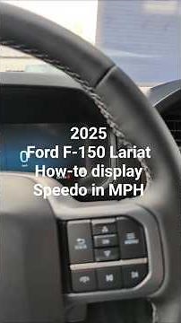2025 Ford F-150 Lariat how-to display Speedometer in MPH #shorts