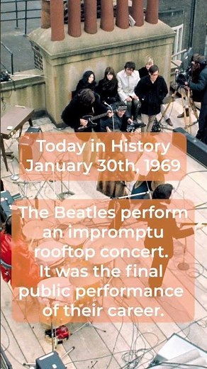 The Beatles Rooftop Concert | Today in History - January 30th
