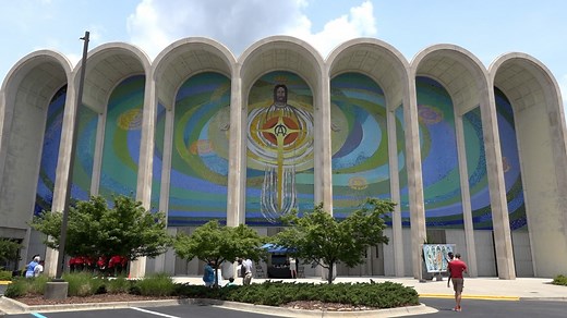 Huntsville's 'Cosmic Christ' aka 'Eggbeater Jesus' completed