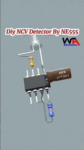 Diy NCV Detector Using NE555 Timer Ic #diyelectronics #electronics #electronicsprojects