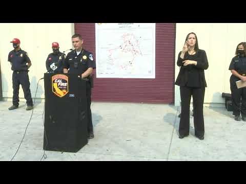 CAL FIRE gives update on Glass Fires in Northern CA