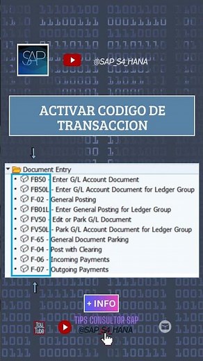 Activar códigos de transacción en el menú de SAP #transaccionessap #menusap #saps4hana #modulossap