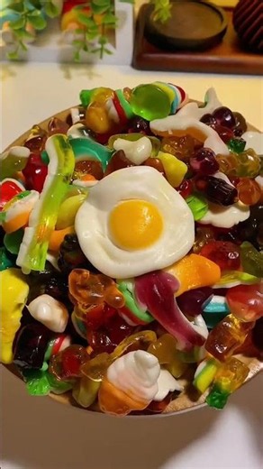 Mixed fruit gummy candies with over 200 flavors to choose from #mukbang #capcut #shorts #snack