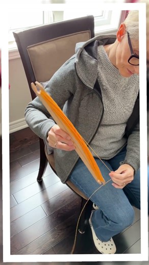 Winding stick shuttles hits different #satisfying #weaving #crafts