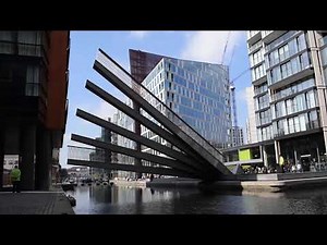 The Fan Bridge (Merchant Square Footbridge) London (drawbridge)