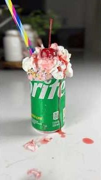 Sprite Float #asmr #asmrsounds #satisfying #dessert #sprite #icecream #icecreamfloat