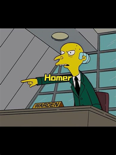 Homer interviews for a prison guard job.#thesimpsons