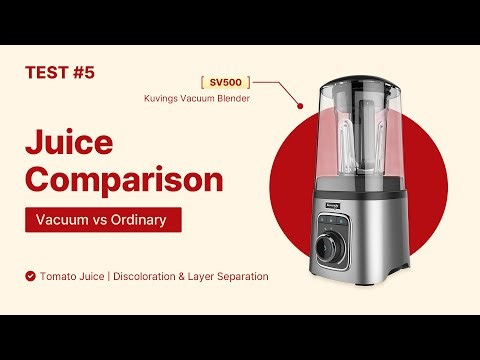 Test #5 – Kuvings Vacuum Blender SV500 vs Ordinary Blender | Tomato Juice Comparison 🍅🤜🤛