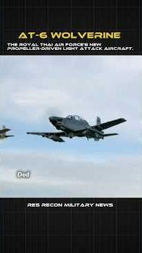 AT-6 WOLVERINE: Thailand’s New High-Tech Guardian of the Skies 🇹🇭🛡️ #defensenews