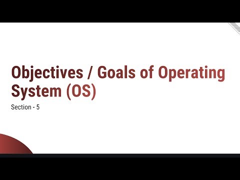 1.4 - Goals of Operating System & History of Operating System - Introduction - OS