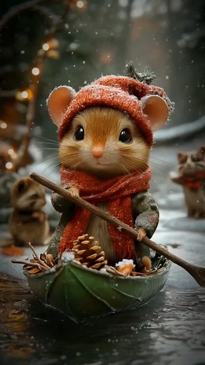 Austin Animations I AI Art I AI Animations | ❄️✨ Step into a magical winter wonderland! From adventurous mice crossing icy rivers to squirrels crafting sparkling ice sculptures, these... | Instagram