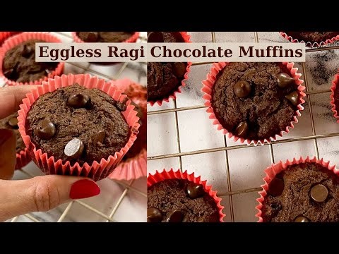 Ragi Muffins | Healthy Eggless Ragi Chocolate Muffins | Millet Recipe | Healthy Cake Recipe