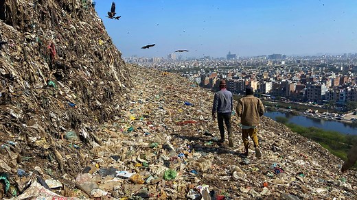 India reporter Neville Lazarus tells the story from the top of one of the largest landfills in the country