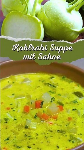 Kohlrabi Kartoffel Suppe mit Sahne: einfaches Rezept