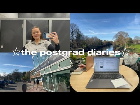 spend the day with me as a busy postgrad student - presentations, routines and days at uni!