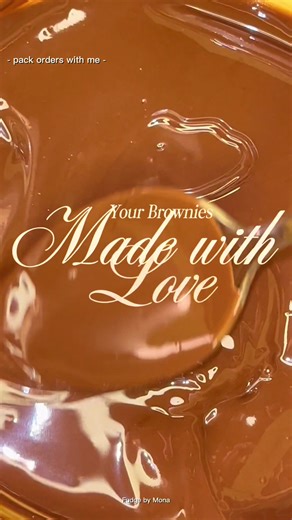 Pack orders with me 🫶🏻 and another day wasted of me not packing your order 🥲 DM TO PLACE YOUR ORDER NOW !! #packorderswithme #dammam #alkhobar #fyp #brownies