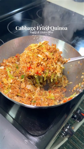 Cabbage Fried Quinoa | Vegan & Gluten Free