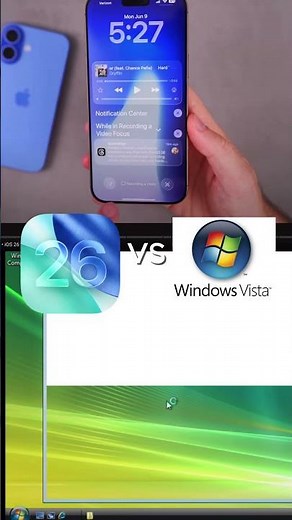 iOS 26 vs Windows Vista