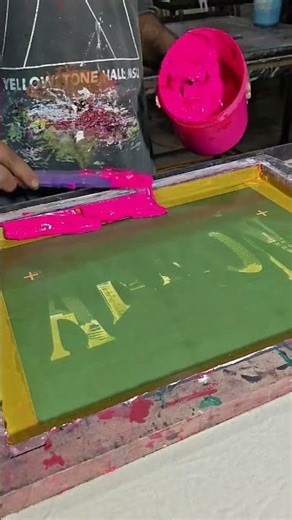 How to Print Design on T-Shirt | Screen Printing#ScreenPrinting#TShirtPrinting#PrintingProcess