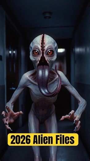 Terrifying Alien Sighting in Dark Hallway! 😱 Is This Real? #UFO #AlienInvasion