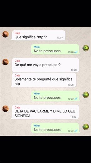 WhatsUpMike on Instagram: "Que significa "ntp"? 🤔🚨#whatsapp #memes #humor"