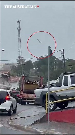 SHOCK moment Brazilian plane crash kills all on board