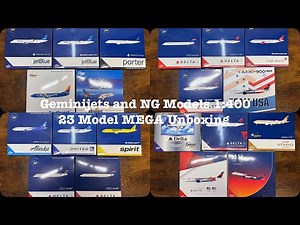 23 MODELS!!! 1:400 Scale Geminijets / NG Models MASSIVE Unboxing and Review