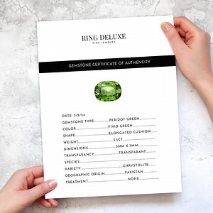 Gemstone Certificate of Authenticity Template: Jewelry Business Canva Report - Etsy