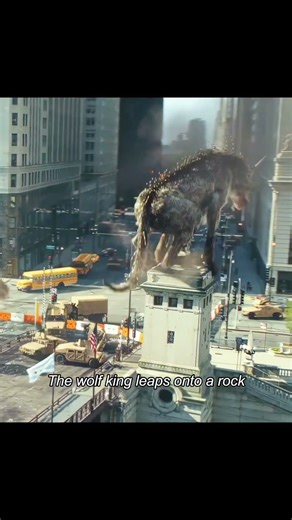 Giant monsters invade the city #film